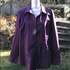 NWT GEORGE Purple Blouse XXL/2XL - 20